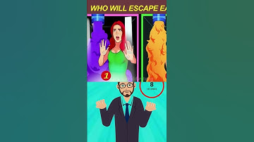 Who Will Escape Easily? #riddle #quiz #funny #shorts