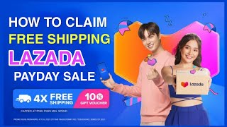 How to CLAIM DAILY FREE SHIPPING IN LAZADA | LAZADA JULY 15 PAYDAY SALE