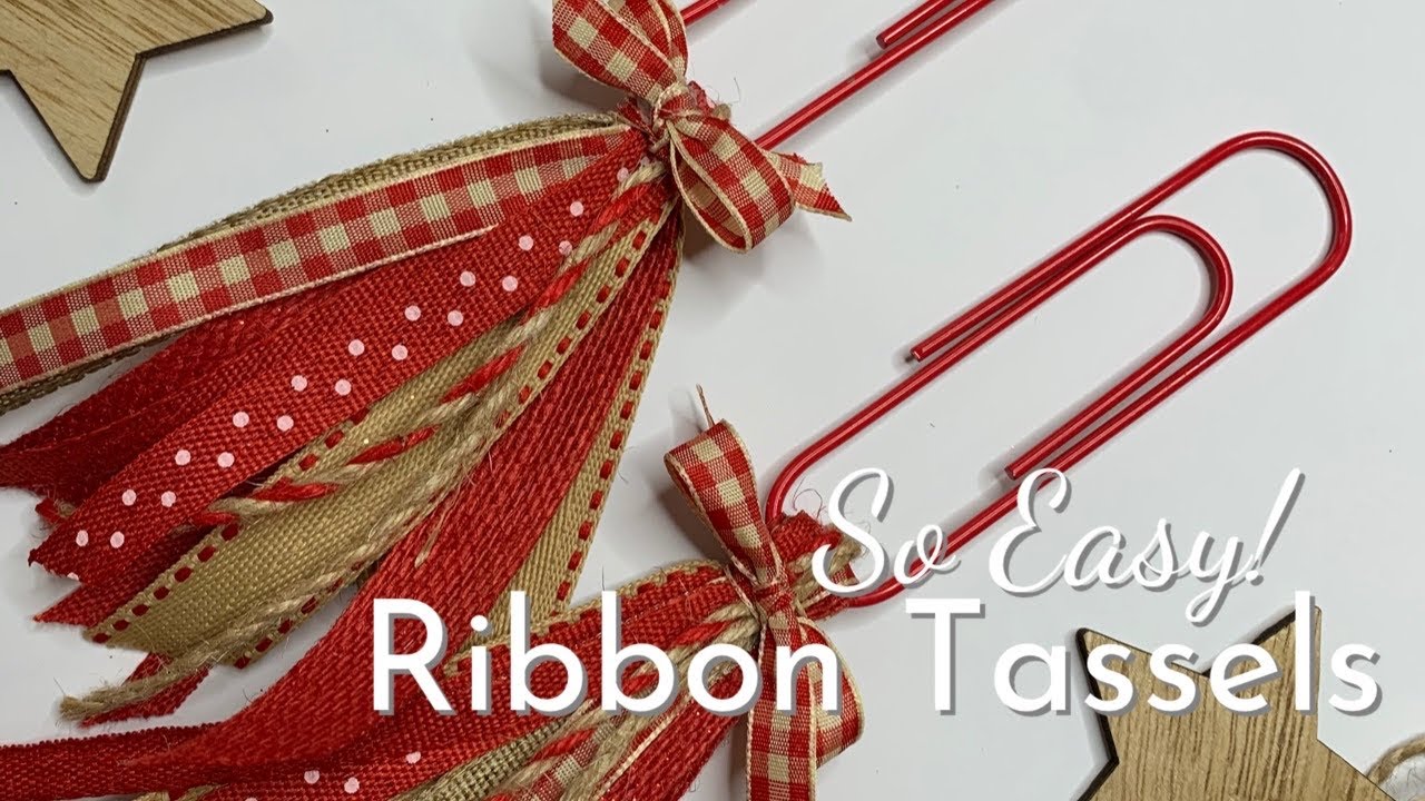 Fun Paper Clip Ribbon Tassels!