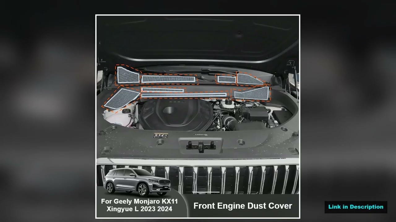 For Geely Monjaro Xingyue L 2021 2022 2023 2024 2025 Front Engine Dust Cover Stainless Steel Hood
