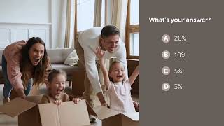 Do You Know the Minimum Down Payment for a Conventional Home Loan?  Only 8 out of 100 people know…