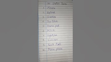 10 input device name