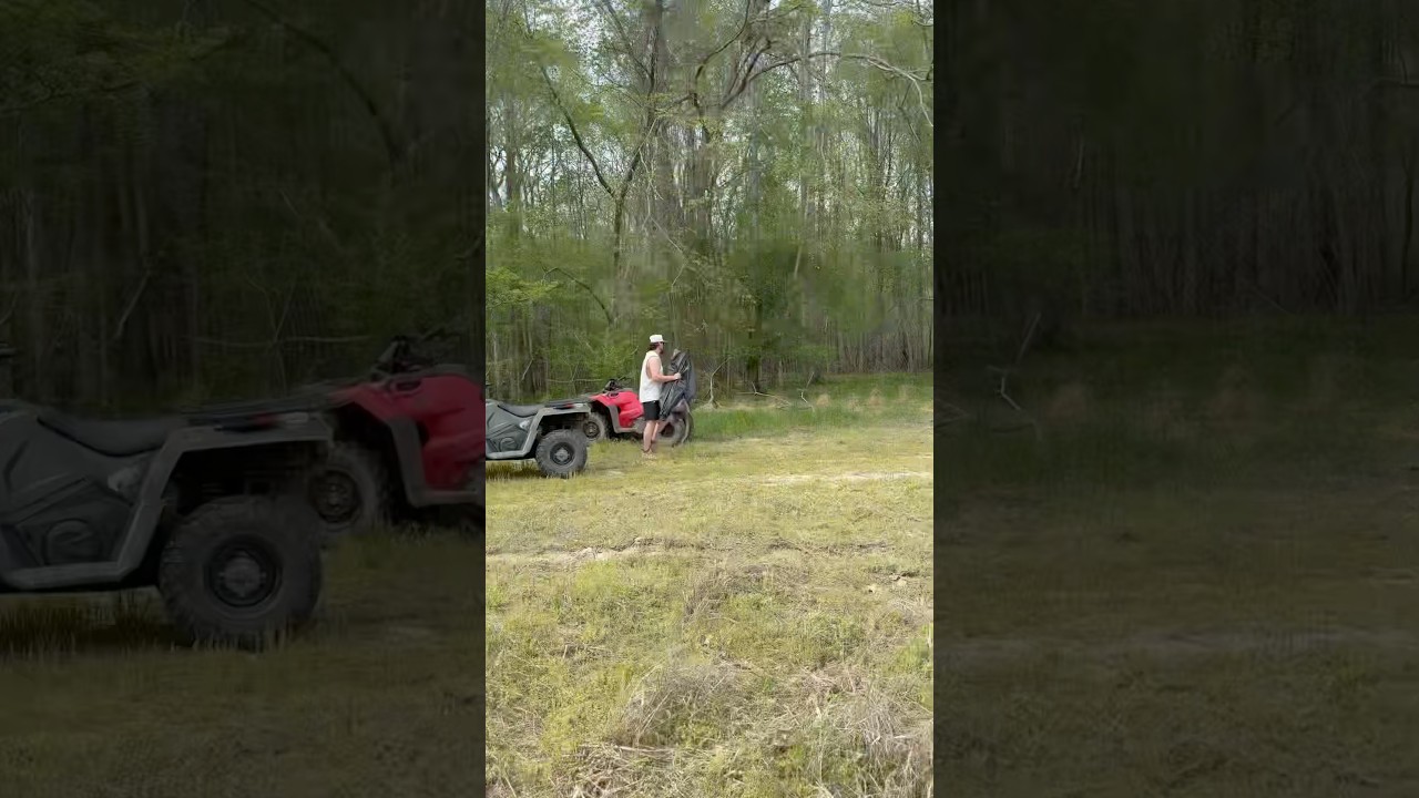 Putting up turkey blinds