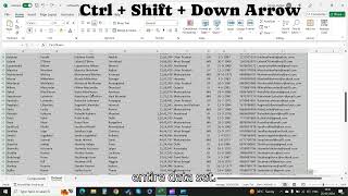Shortcuts to Navigate in Excel & Google Sheets