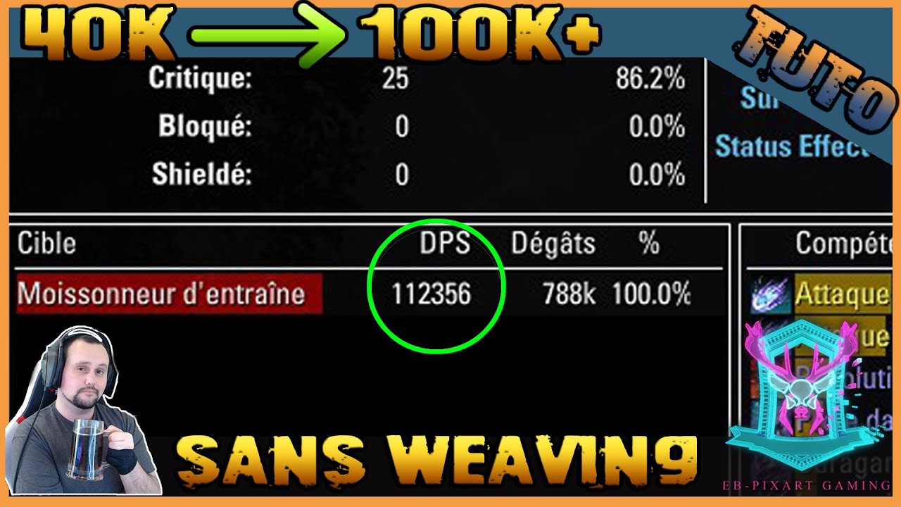 TESO : 40K → 100K DPS SANS WEAVING (Build One Bar 2025)