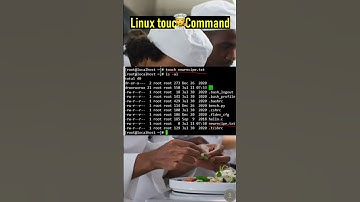 Linux Touch Command  | #Linux #Unix #shorts
