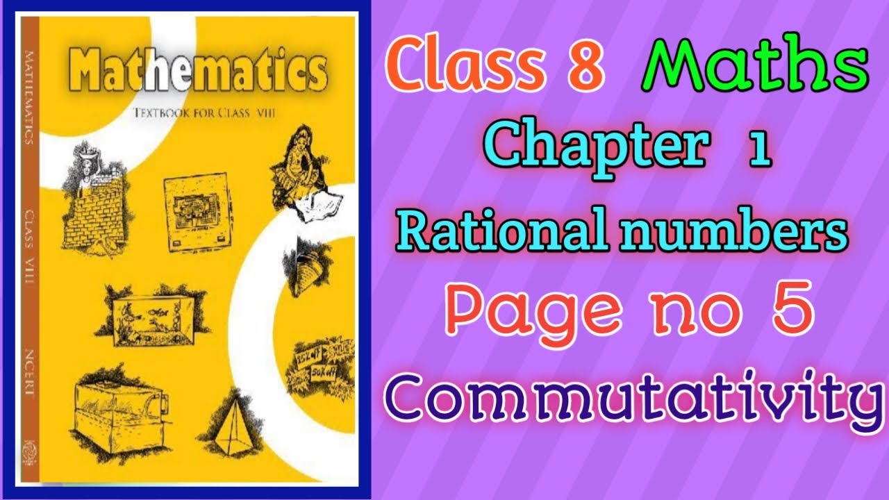 Ncert class 8 maths chapter 1 rational numbers 1 2 2 commutativity page