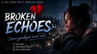 Broken Echoes 💔 | Emotional Sad Song 2026 | Heartbreaking Love Ballad | Official Lyrics Video