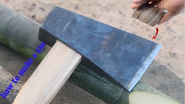 AMAZING AXE MAKING FROM RUSTY STEEL