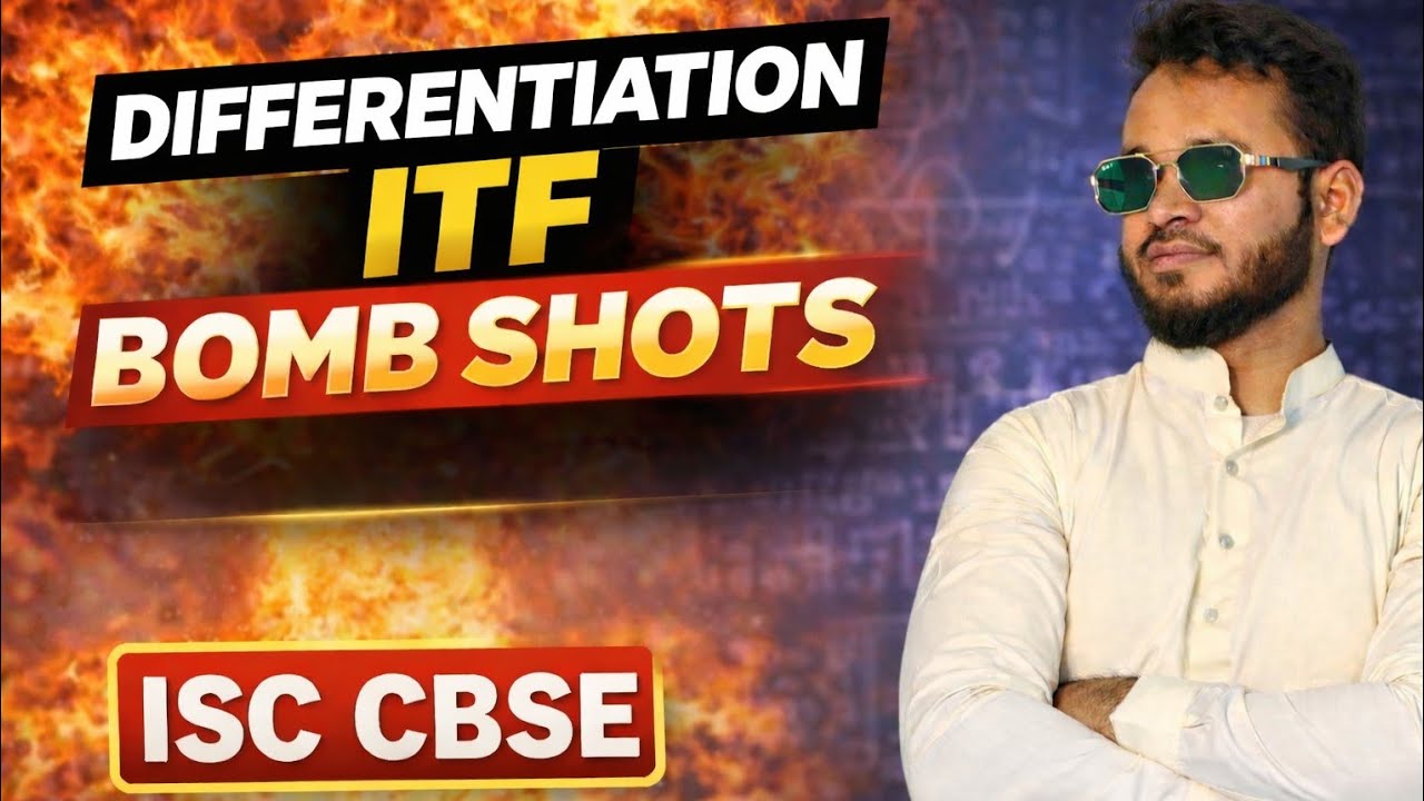 DIFFERENTIATION & INVERSE TRIGONOMETRY FUNCTIONS most important questions for class12 | ISC | CBSE 