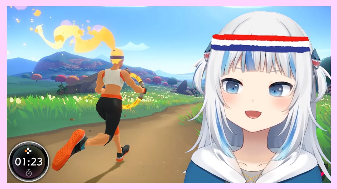 Gura runs as fast as her smol legs will let her...