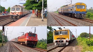 Different types of powerful express and EMU local trains of Indian Railways | Eastern railways