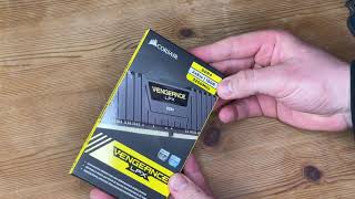 Corsair Vengeance LPX 16GB (2x8GB) DDR4 DRAM 3200MHz C16 Desktop Memory Kit unboxing & instructions