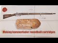 Making the model 1847 kammerlader cartridge