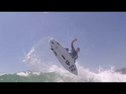 Eithan Osborne surfing AU Fins (Stab High Air contest winner)