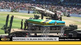 WANAJESHI WAONYESHA SILAHA NZITO ZA KIVITA, MAADHIMISHO YA MIAKA 60 YA UHURU