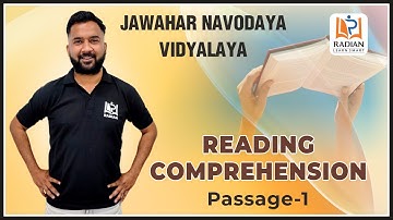 Navodaya English Passage-1 for Class 6 | Jawahar Navodaya Vidyalaya Entrance Exam 2022