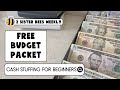 Start a paycheck routine  budget planning  free beginner budget packet  cash stuffing envelopes