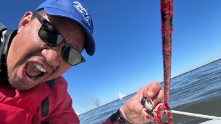 How to switch from 2 to 1 main sheet to regular main sheet in Sunfish Sailing