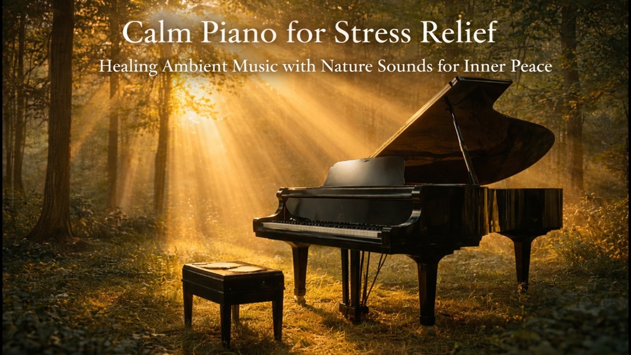 Calm Piano for Stress Relief 🌿 Healing Ambient Music with Nature Sounds ...