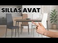 Video de Silla de Comedor Avat Estilo Industrial Color Marrón