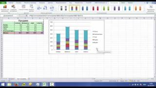 Графики и диаграммы в Excel  График и диаграмма в одном объекте