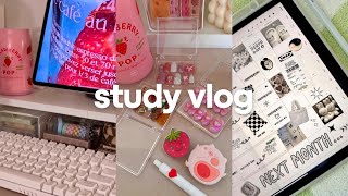 study vlog 🍥 productive vlog, new year planning, trying japanese snacks