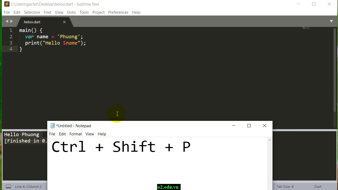 0 2 Build Dart In Sublime Text Ch y Ch ng Tr nh Dart Trong Sublime Text 