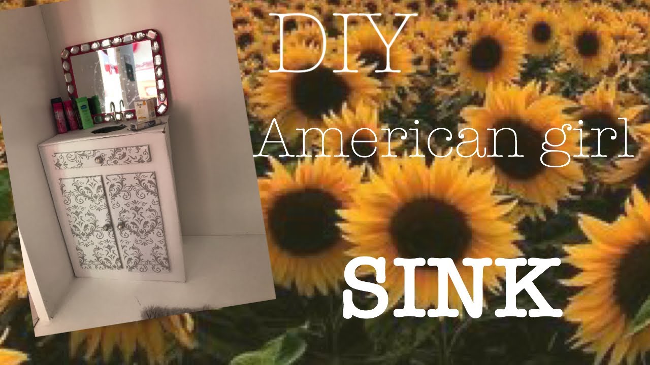 DIY American Girl doll sink - YouTube
