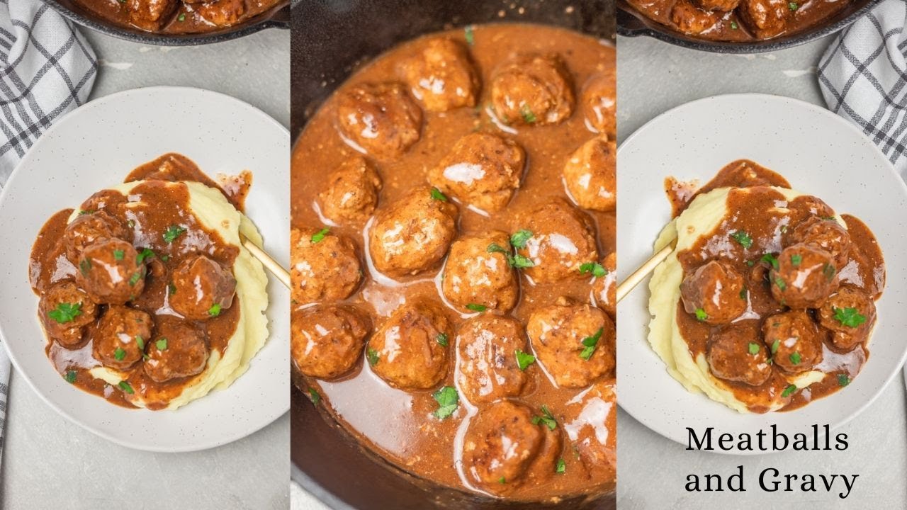 Meatballs and Gravy (meatballs and brown gravy) YouTube
