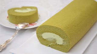 Matcha Green Tea Swiss Roll ， Cream Cake Roll, 抹茶蛋糕卷
