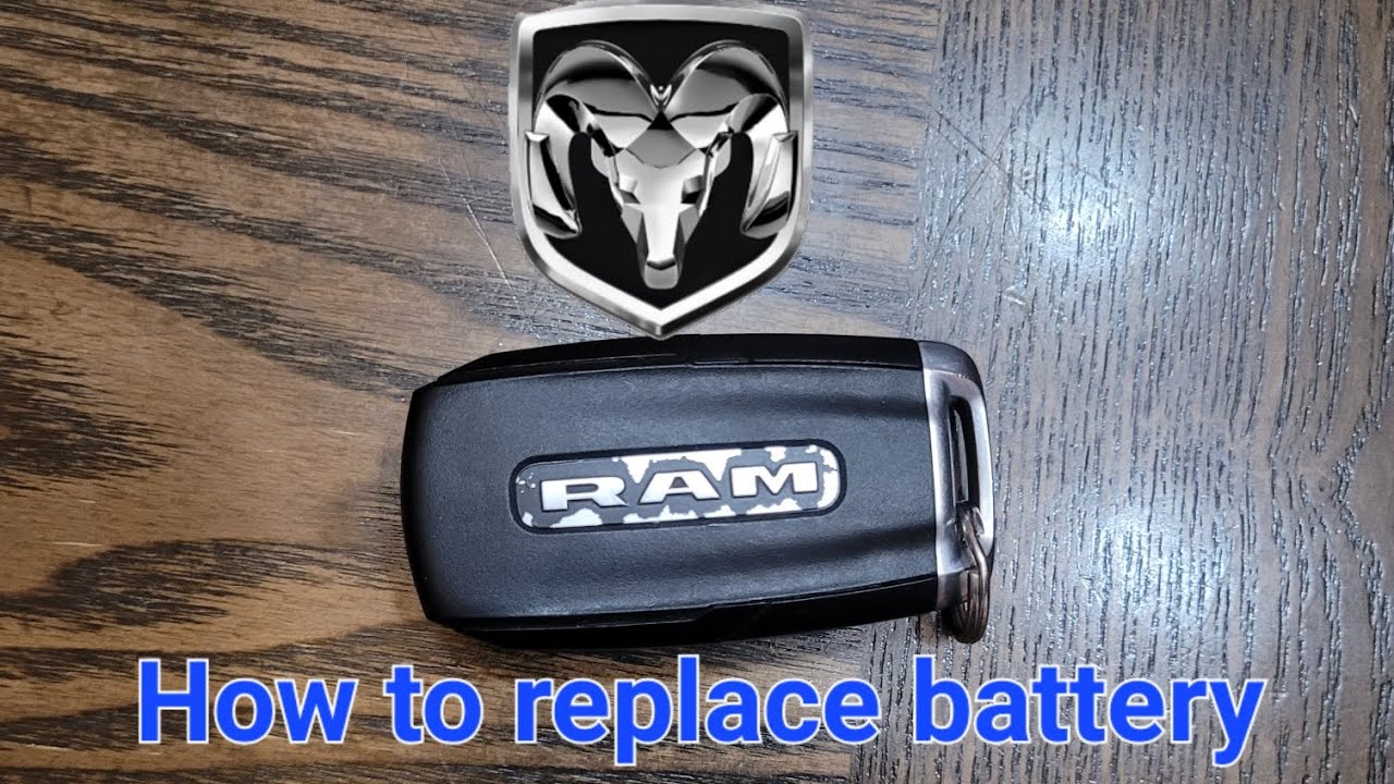 Keyless Entry Battery Change How to replace battery 2020 Dodge Ram keyless entry remote - YouTube