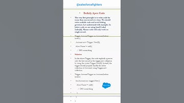 Bulkify Apex Code #salesforcedev #salesforce #salesforceinterview #salesdepartment #coding #crm