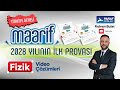 MAARİF MODEL TÜRKİYE GENELİ 1.OTURUM-TYT DENEME SINAVI-1 | FİZİK ÇÖZÜMLERİ  @ParafAkademi 