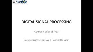 DSP Lecture 21a