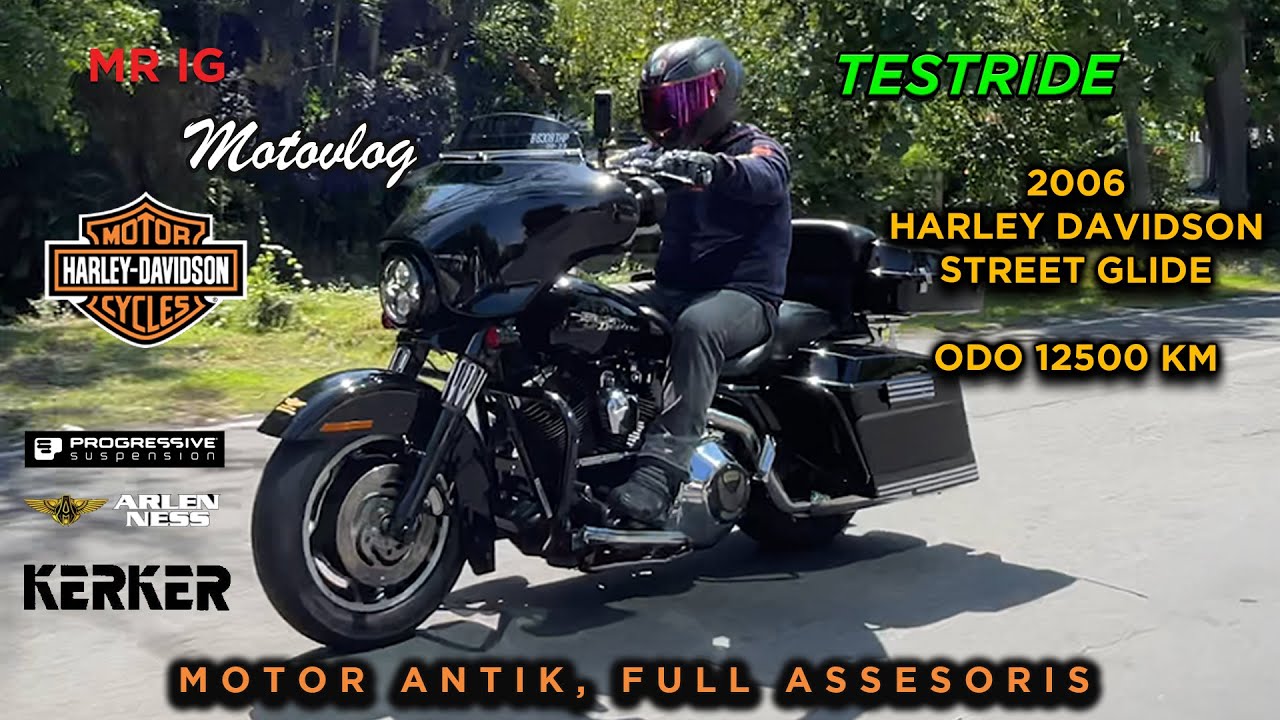 MOTOVLOG : #54 HARLEY KARBU?? NYOBAIN HARLEY DAVIDSON FLHX STREET GLIDE 2006 (RARE) W/KERKER EXHAUST