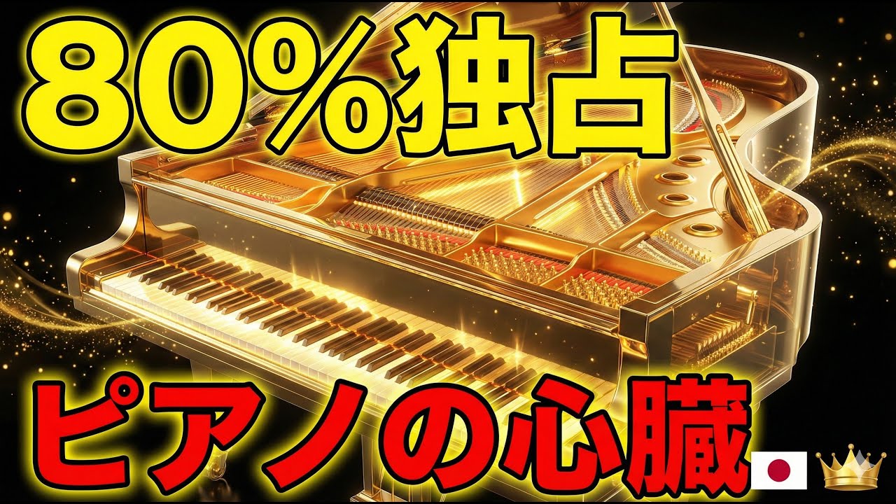 【日本が最強】ピアノの心臓部品で日本が世界シェア80%独占。スタインウェイも日本製部品を使う理由