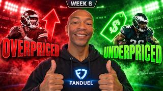 Week 6 FanDuel Salaries: OVERPRICED vs  UNDERPRICED!