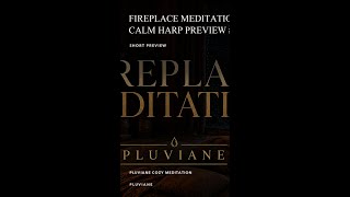 Warm Harp Fireplace | Meditation Preview #Shorts