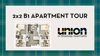 2x2 B1 Floor Plan Tour at Union on Broadway!