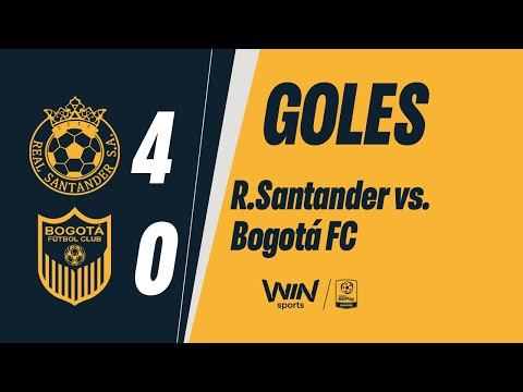 Real Santander vs. Bogotá FC (goles) | Torneo BetPlay Dimayor 2025-2 | Fecha 4
