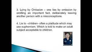 KINDS of LIE and  LIARS