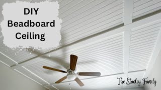 Simple and beautiful beadboard ceiling. This is how we did it.