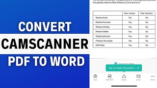 How to convert PDF to Word using CamScanner app (LATEST GUIDE) screenshot 4