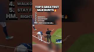 TOP 5 GREATEST MLB BUNTS 🔥 #mlb #baseball #sports #top5 #bunting #baseballszn Information