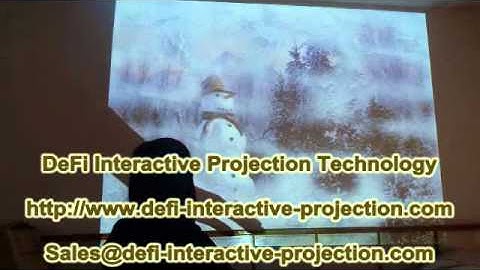 DEFI Interactive floor projection system with 72 effects from $120 to $200