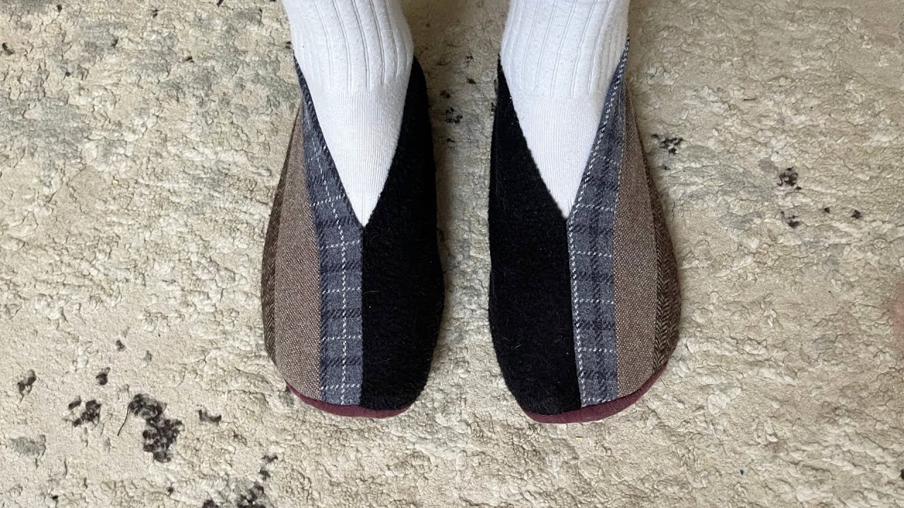 Как я сделала уютные тапочки с нуля!