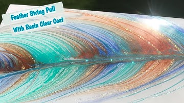 Feather String Pull Painting With Resin - Compilation, Sneak Peak !