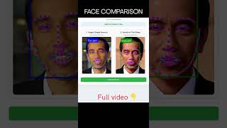 Face Comparison JS #shorts #javascript #programming #ai #facerecognition #coding