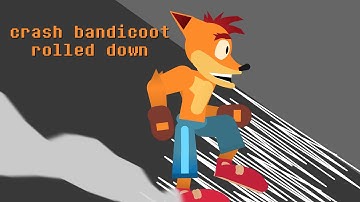 Crash bandicoot rolled down|stick nodes